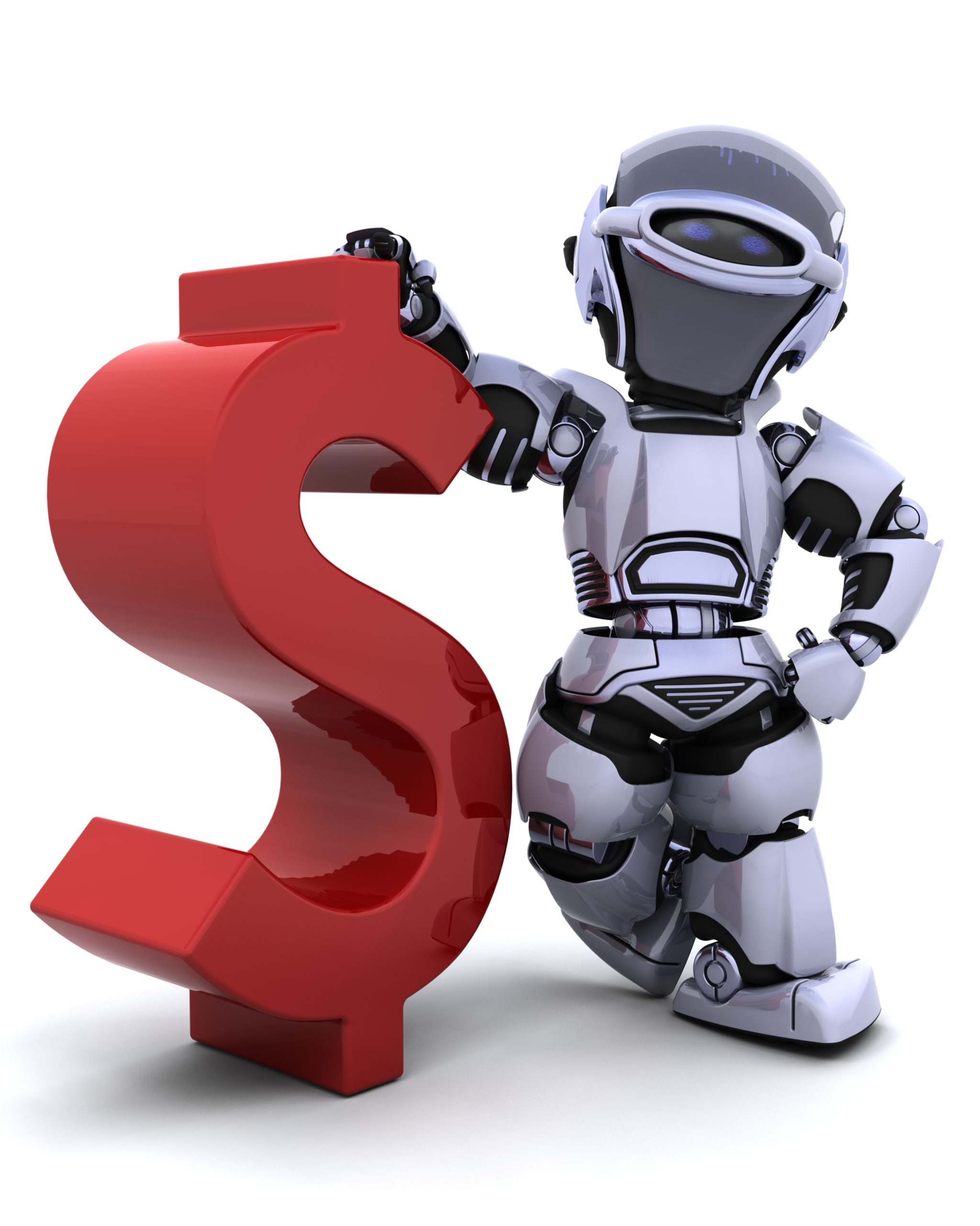 robot with symbol
